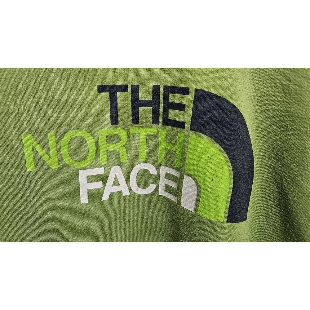 The North‎ Face Mens XL Green Logo Pullover Hoodie Sweatshirt Fleece